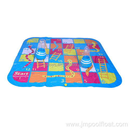 New Design Summer PVC Chessboard Inflatable Spray Pad